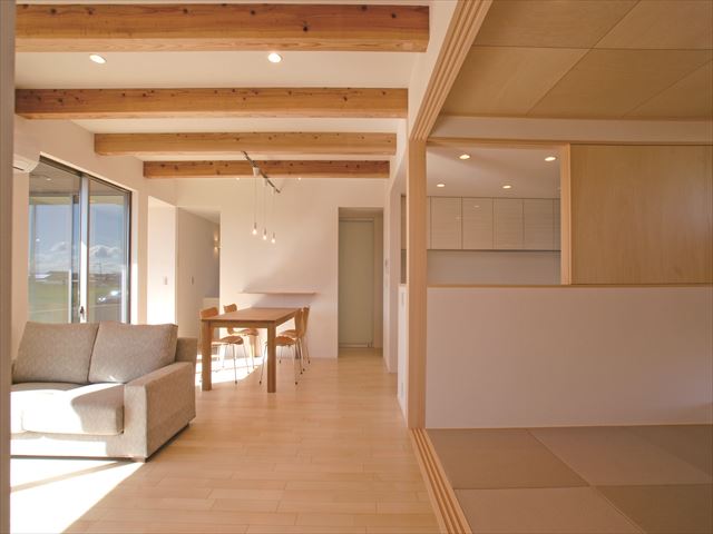 リラックスができる平屋の家